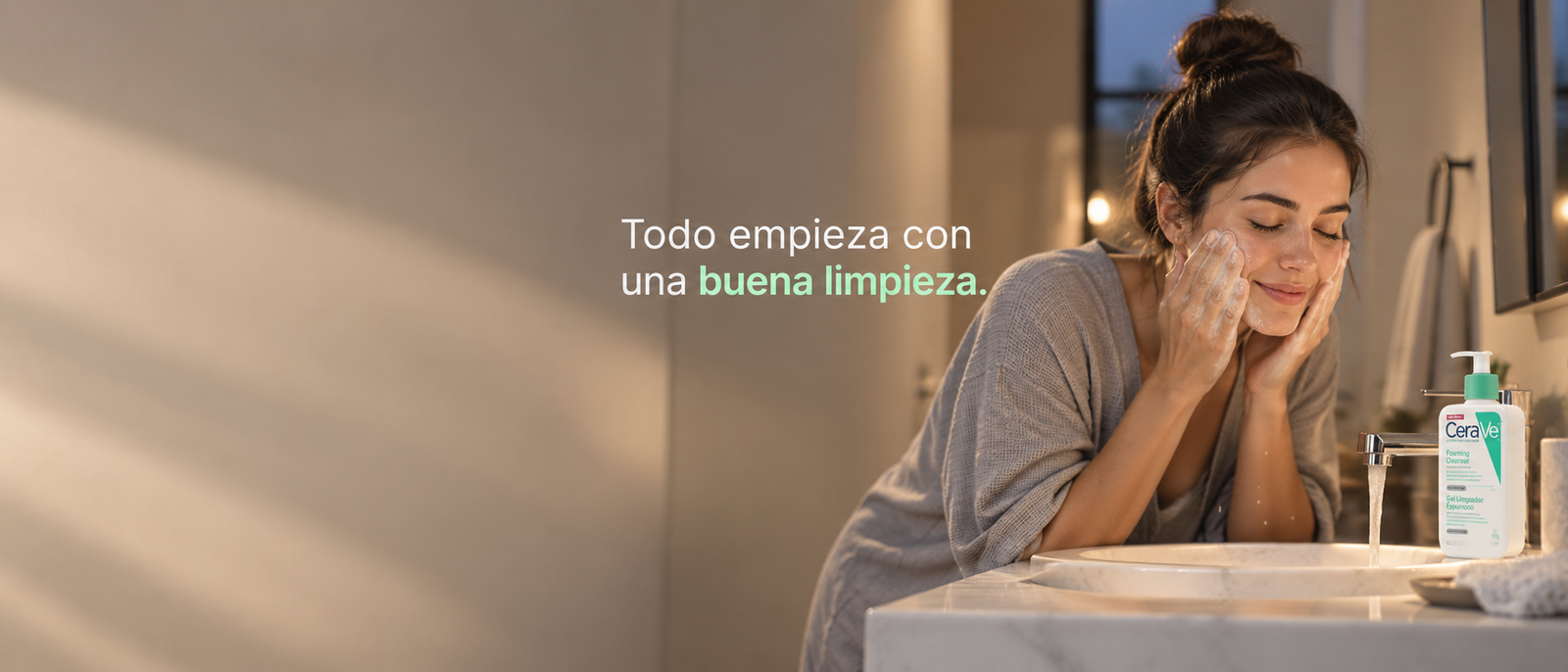Todo empieza con una buena limpieza: limpiador facial CeraVe