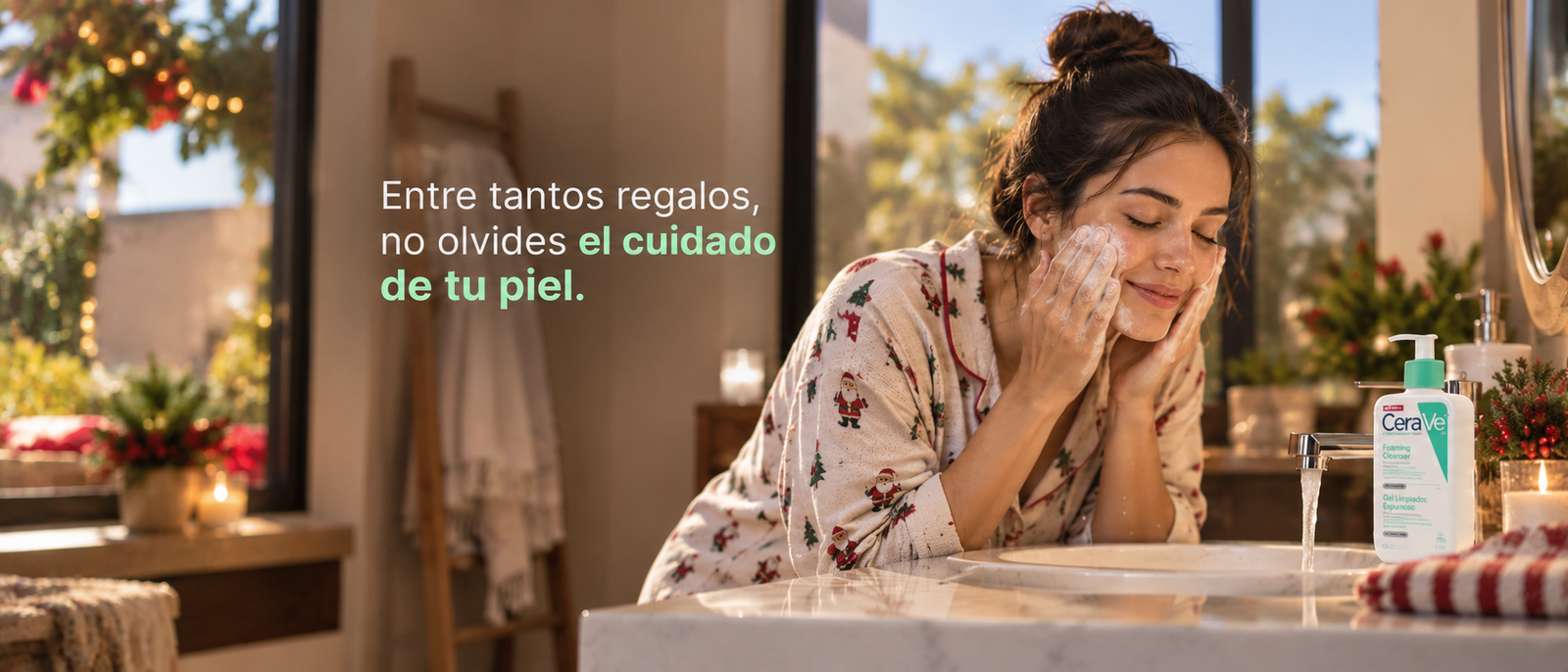 Entre tantos regalos, no olvides el cuidado de tu piel: limpieza facial con CeraVe