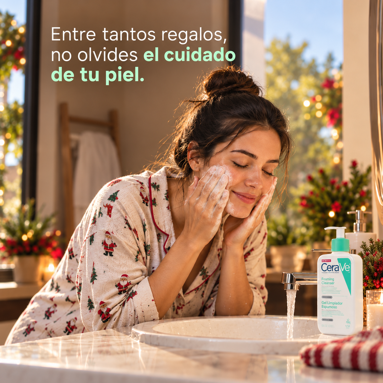 Entre tantos regalos, no olvides el cuidado de tu piel: limpieza facial con CeraVe